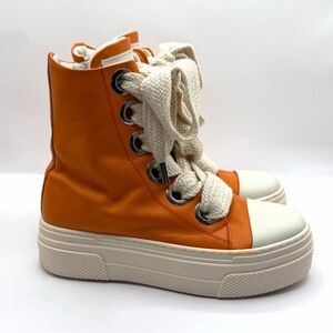 Cristian Zerotre Calipso 300 Orange / White Size 38 Made In Italy Big Laces